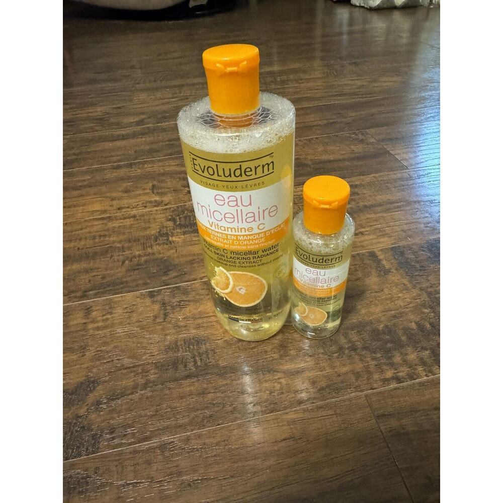 EVOLUDERM 2 Pack Vitamin C Micellar Water for Dull Skin Lacking Radiance